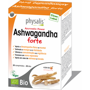 Ashwagandha Forte 600mg 30 comprimidos - Physalis - Crisdietética