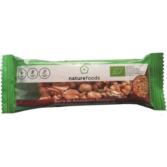 Barra de Amendoim Biológica 40g - Naturefoods - Crisdietética