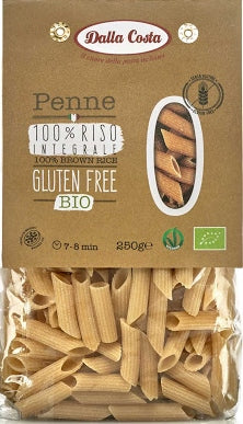 Penne Arroz Integral Sem Glúten 250g - Dalla Costa - Crisdietética