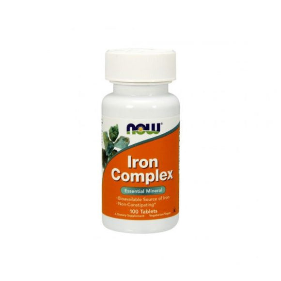 Iron Complex 100 Comprimidos - Now - Crisdietética