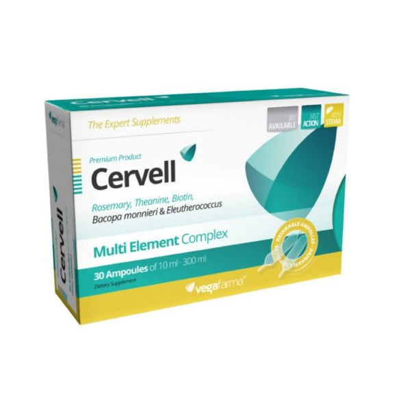 Cervell 30 Ampolas - Vegafarma - Crisdietética