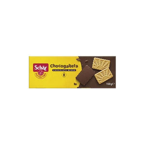 Bolachas Cobertas com Chocolate Negro 150g - Schar - Crisdietética