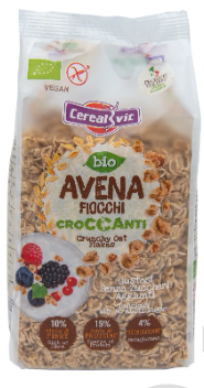 Flocos de Aveia Crocantes Bio S/ Glúten 250gr- Cerealvit - Crisdietética