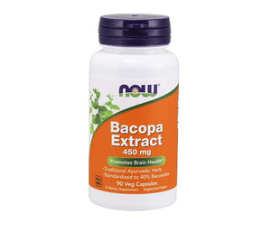 Bacopa 450mg 90 Cápsulas -Now - Crisdietética