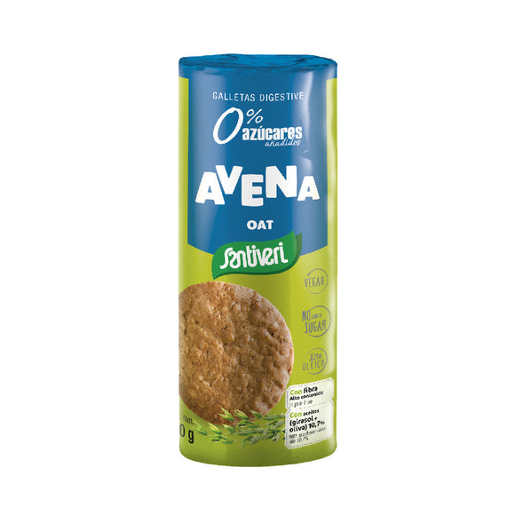 Bolachas Digestivas de Aveia 190g - Santiveri - Crisdietética