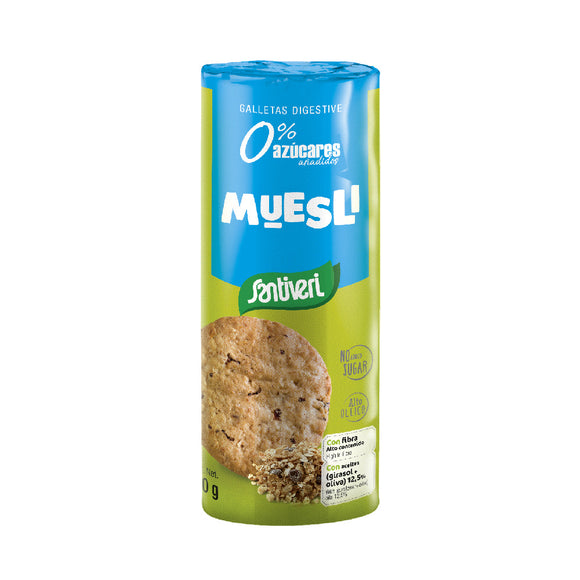 Bolacha Maria com Muesli 190g - Santiveri - Crisdietética