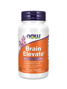 Brain Elevate 60 cápsulas vegetais - Now - Crisdietética