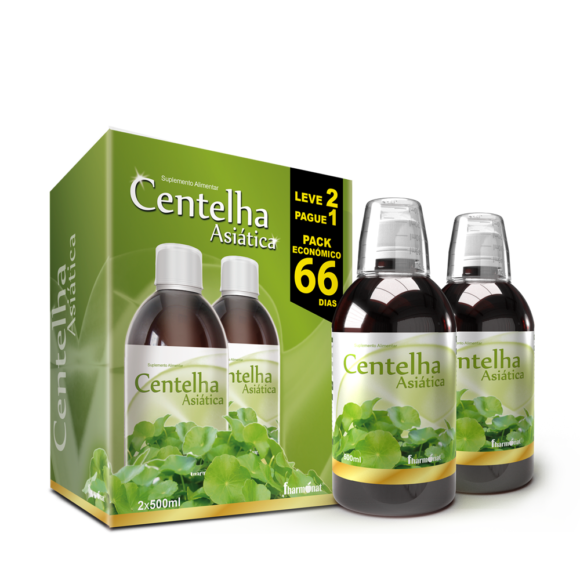 Centelha Asiática Pack (Leve 2 Pague 1) 500ml + 500ml - Fharmonat - Crisdietética