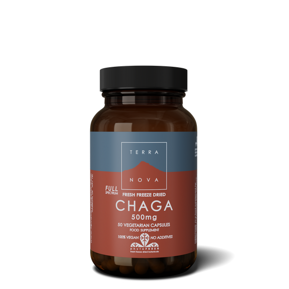 Chaga (Full-Spectrum) 500mg 50 Cápsulas - Terra Nova - Crisdietética