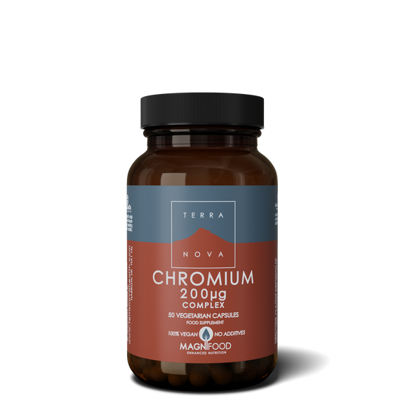 Chromium Complex 200mcg 50 Cápsulas - Terra Nova - Crisdietética