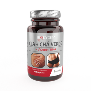 CLA + Chá Verde + L-Carnitina 30+10 Cápsulas - Biokygen - Crisdietética