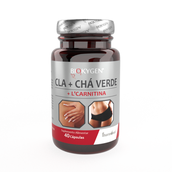 CLA + Chá Verde + L-Carnitina 30+10 Cápsulas - Biokygen - Crisdietética