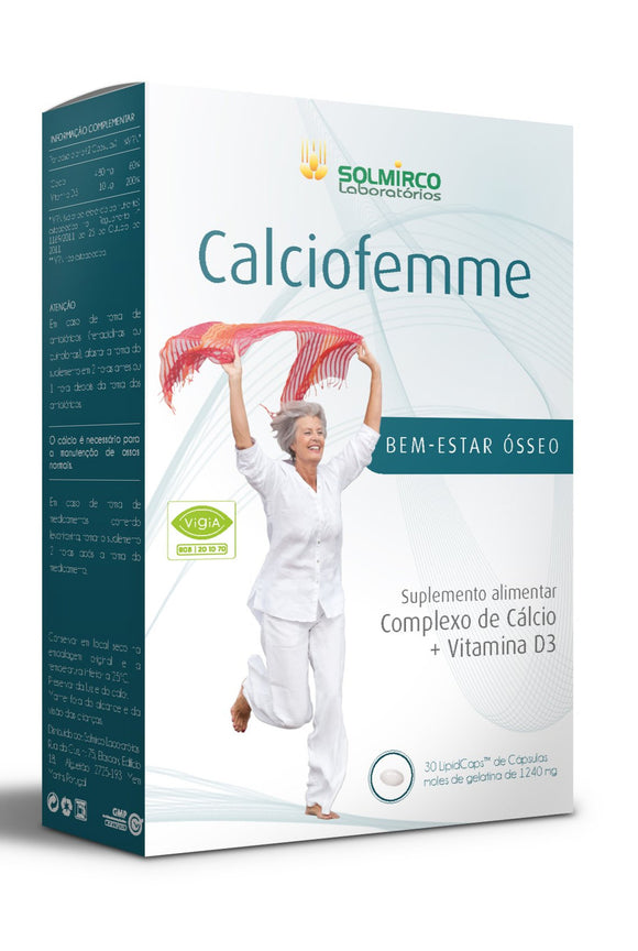 Calciofemme 30 Cápsulas - Solmirco - Crisdietética