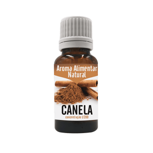 Aroma Alimentar Natural de Canela 1/200 20ml - Elegante - Crisdietética