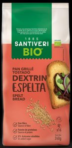 Tostas de Pão Dextrin de Espelta 240g - Santiveri - Crisdietética