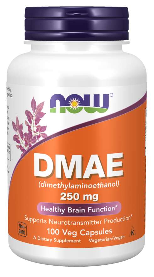 DMAE 250mg 100 Cápsulas Vegetais - Now - Crisdietética