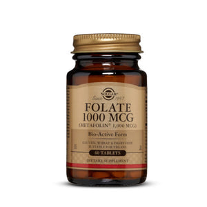 Folate (Metafolin) 1000mcg 60 Cápsulas - Solgar - Crisdietética