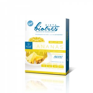 Gelatina de Ananás com Stevia 2*15gr - Biotrês - Crisdietética