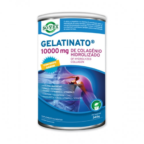 Gelatinato 10000mg - 340g - Sovex - Crisdietética