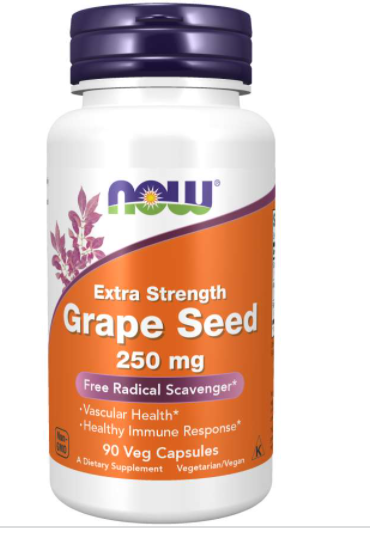 GRAPE SEED 250MG 90 CÁPSULAS - NOW - Crisdietética