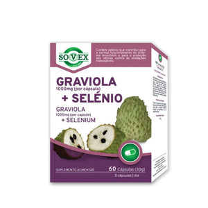 Graviola 1000mg + Selénio 60 Cápsulas - Sovex - Crisdietética