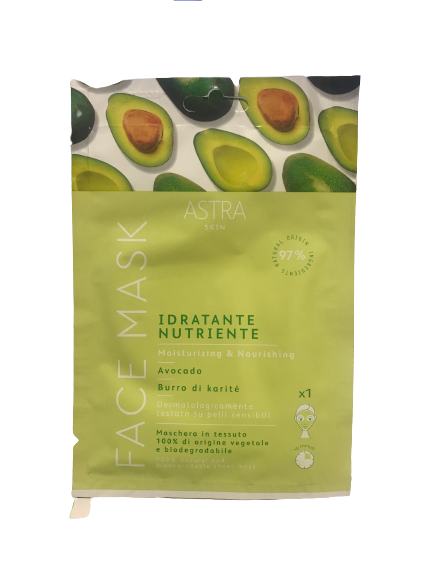 Máscara Facial Hidratante 1 unidade- Astra Skin - Crisdietética