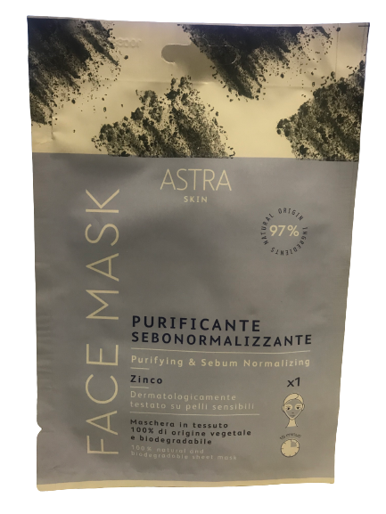 Máscara Facial Purificante 1 Unidade - Astra Skin - Crisdietética