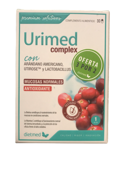 PACK: Leve 3 e Pague 2 - Urimed Complex 30 Cápsulas - Dietmed - Crisdietética