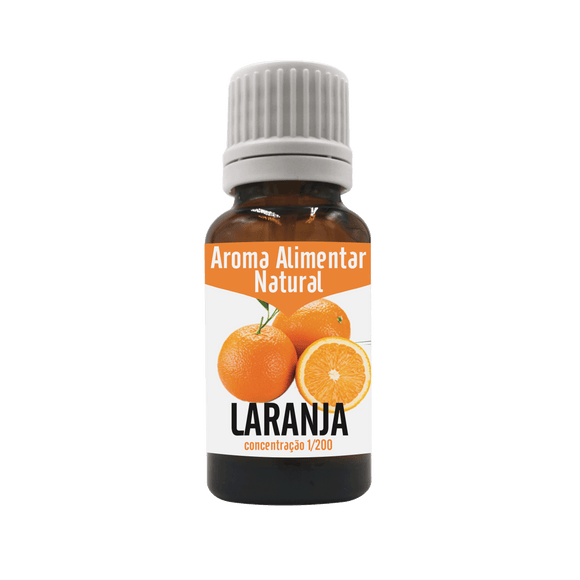 Aroma Alimentar Natural de Laranja 20ml - Elegante - Crisdietética