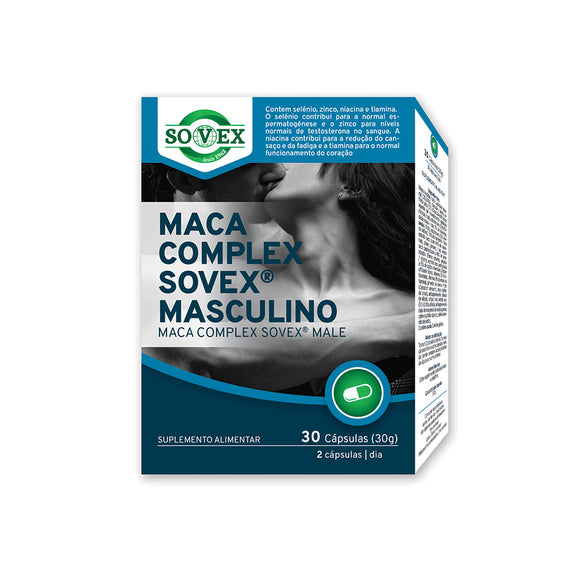 Maca Complex Masculino 30 Cápsulas - Sovex - Crisdietética