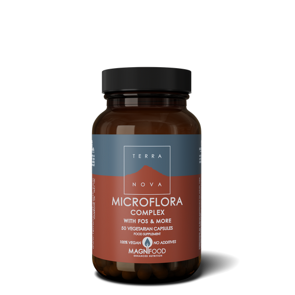 Microflora Complex Whit FOS 50 cápsulas- Terra Nova - Crisdietética