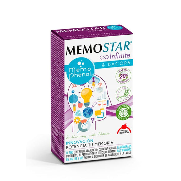 Memostar Infinite 60 cápsulas - Intersa - Crisdietética