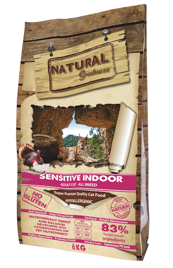 Natural Greatness Cat Sensitive Indoor 6kg - Crisdietética