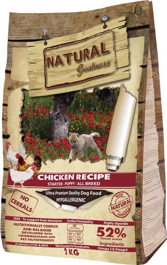 Natural Greatness Starter Puppy Frango 2kg - Crisdietética