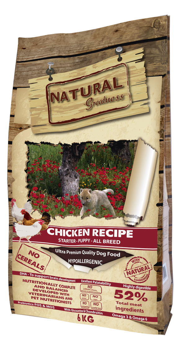 Natural Greatness Starter Puppy Frango 6kg - Crisdietética