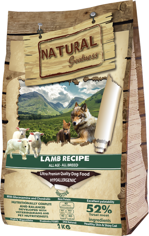 Natural Greatness Dog Lamb Sensitive 2kg - Crisdietética