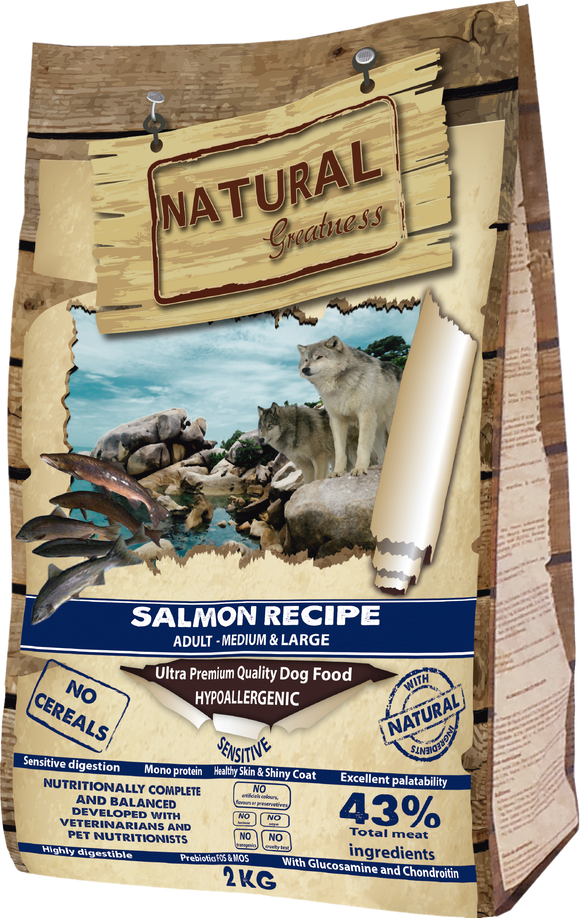 Natural Greatness Dog Salmon Sensitive 2kg - Crisdietética