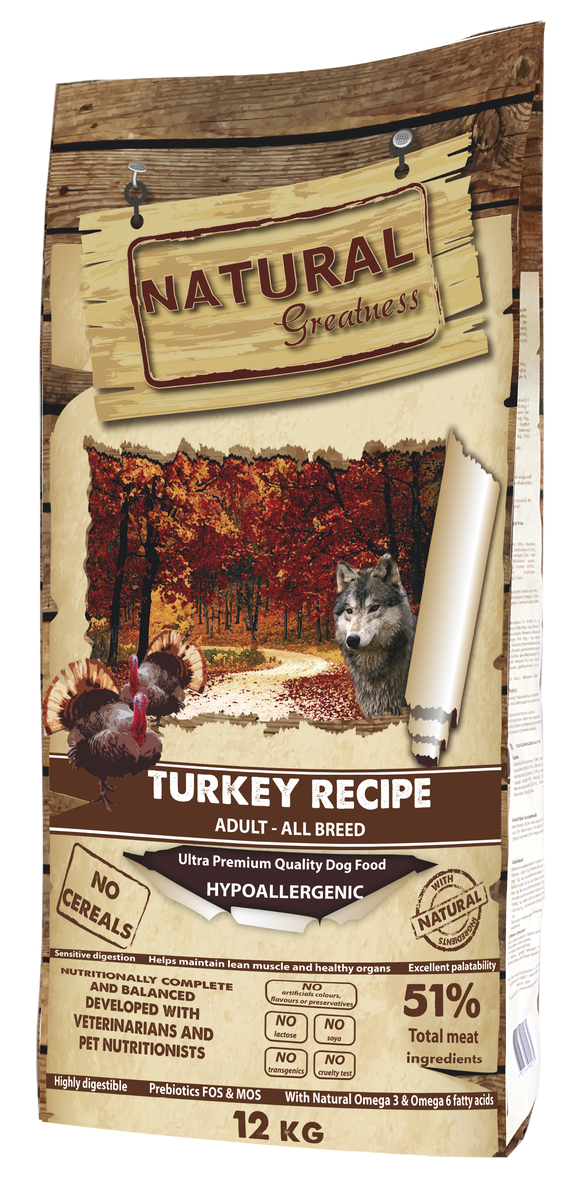 Natural Greatness Dog Turkey 12kg - Crisdietética