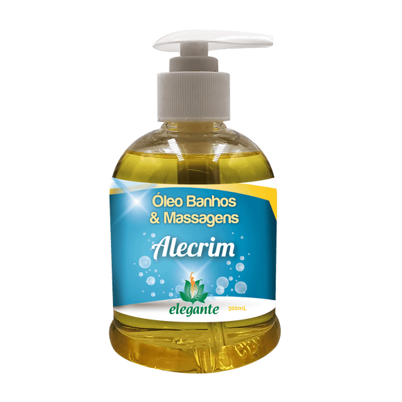 Óleo Banhos e Massagens Alecrim 300ml - Elegante - Crisdietética