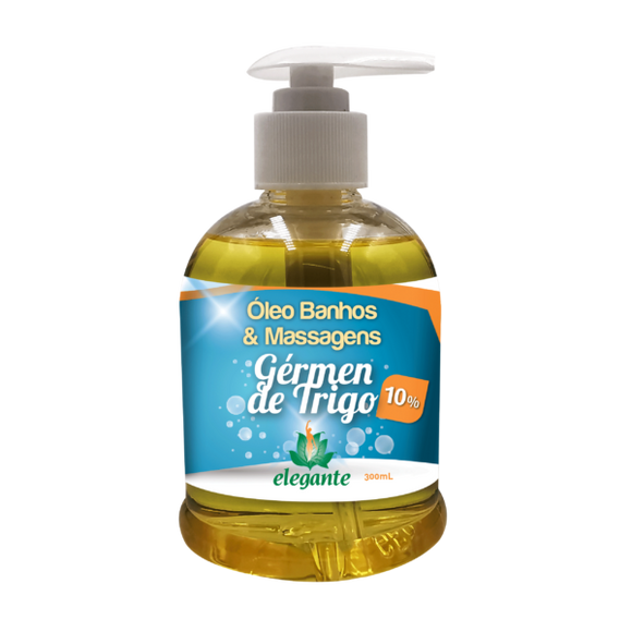 Óleo Banhos e Massagens Gérmen de Trigo 10% 300ml - Elegante - Crisdietética