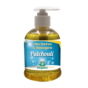 Óleo Banhos e Massagens Patchouli 300ml - Elegante - Crisdietética