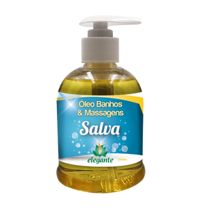 Óleo Banhos e Massagens Salva 300ml - Elegante - Crisdietética