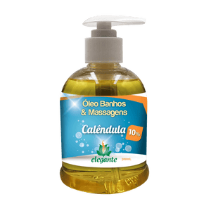 Óleo Banhos e Massagens Calêndula 10% 300ml - Elegante - Crisdietética