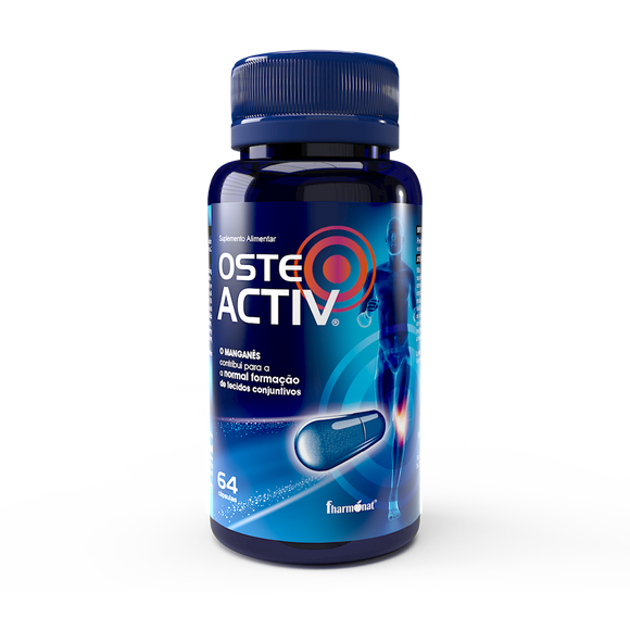 Osteo Activ 64 Cápsulas - Fharmonat - Crisdietética