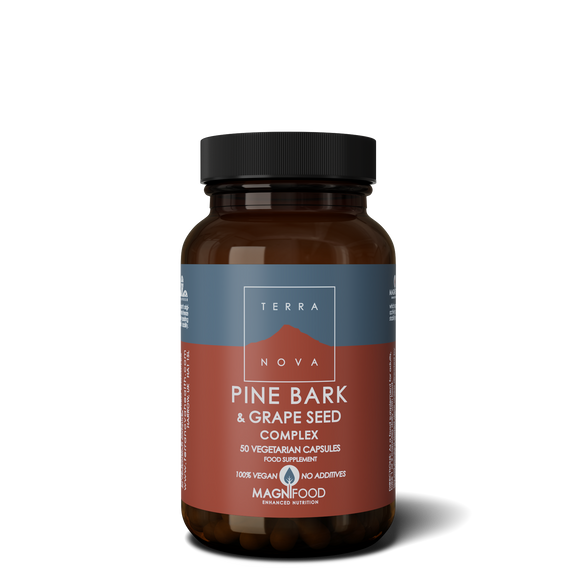 Pine Bark & Grape Seed Complex 50 Cápsulas - Terra Nova - Crisdietética