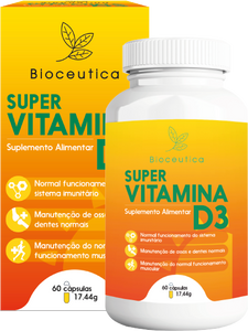 Super Vitamina D3 60 Cápsulas - Bioceutica - Crisdietética