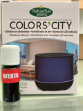 Difusor de Ar Preto/Azul Colors City + Oferta - Nature Sun Aroms - Crisdietética