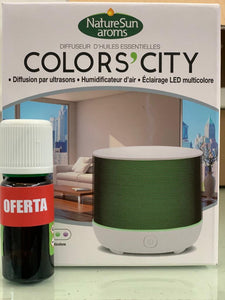 Difusor de Ar Branco/Verde Colors City + Oferta - Nature Sun Aroms - Crisdietética