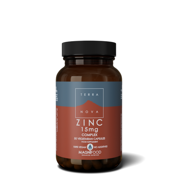 Zinc Complex 15mg 50 Cápsulas - Terra Nova - Crisdietética