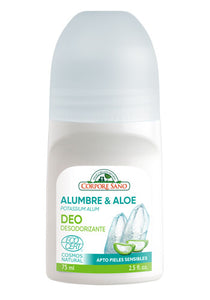 Desodorizante Mineral e Aloé Vera Roll-On 75ml - Corpore Sano - Crisdietética